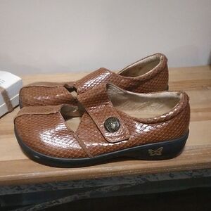 Women's Alegria Snake Pattern Mary Jane Shoes
